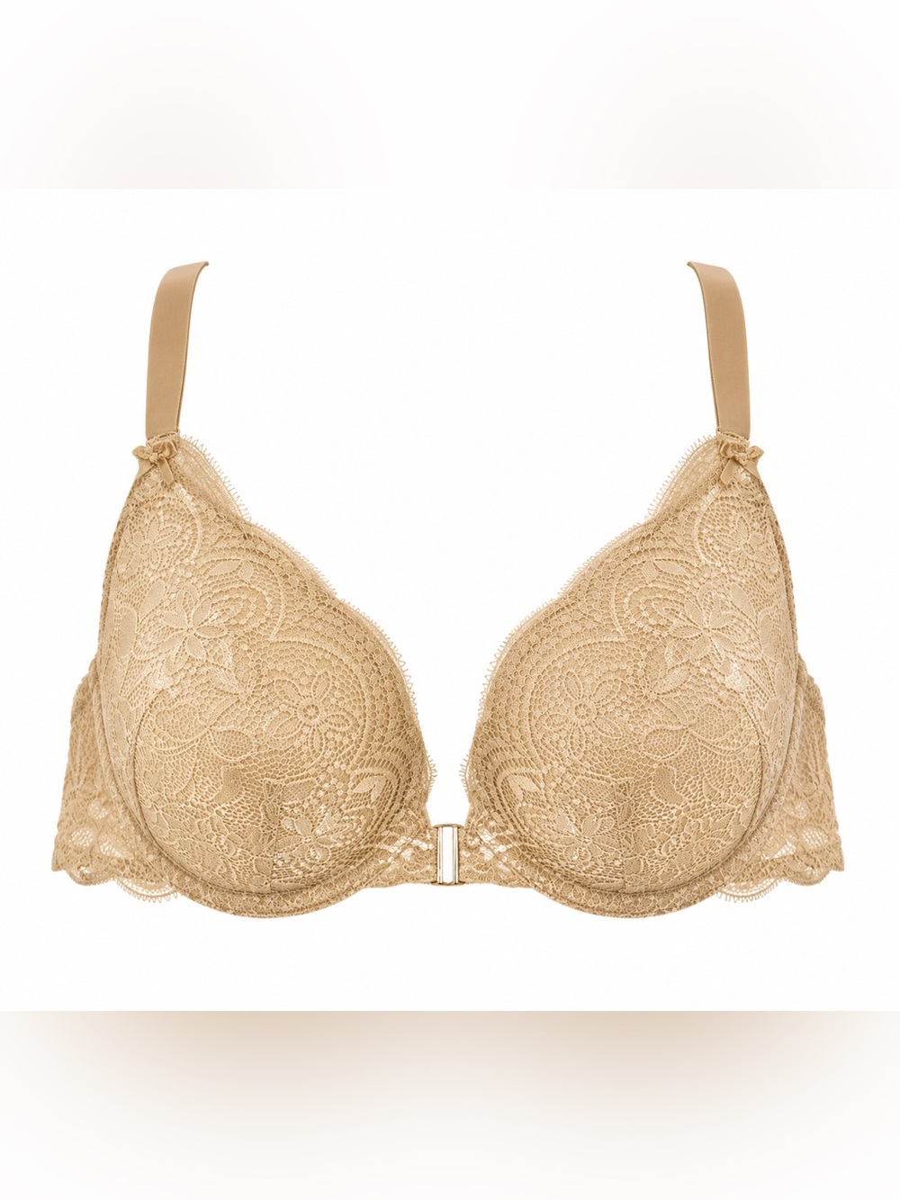 Lace Push-Up Bra in Nude